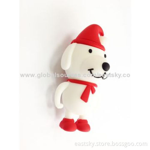 Custom dog shape thumb drive, made of soft PVC material, OEM orders are welcomeNew